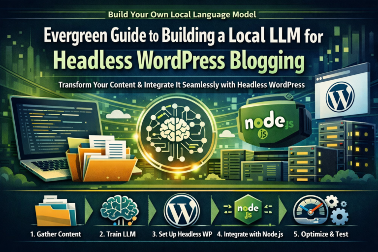 Evergreen Guide to Building a Local LLM for Headless WordPress Blogging